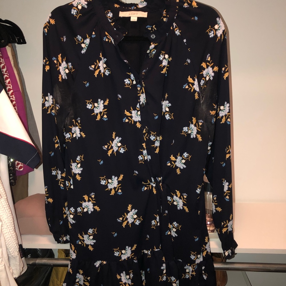 Loft long sleeve dress